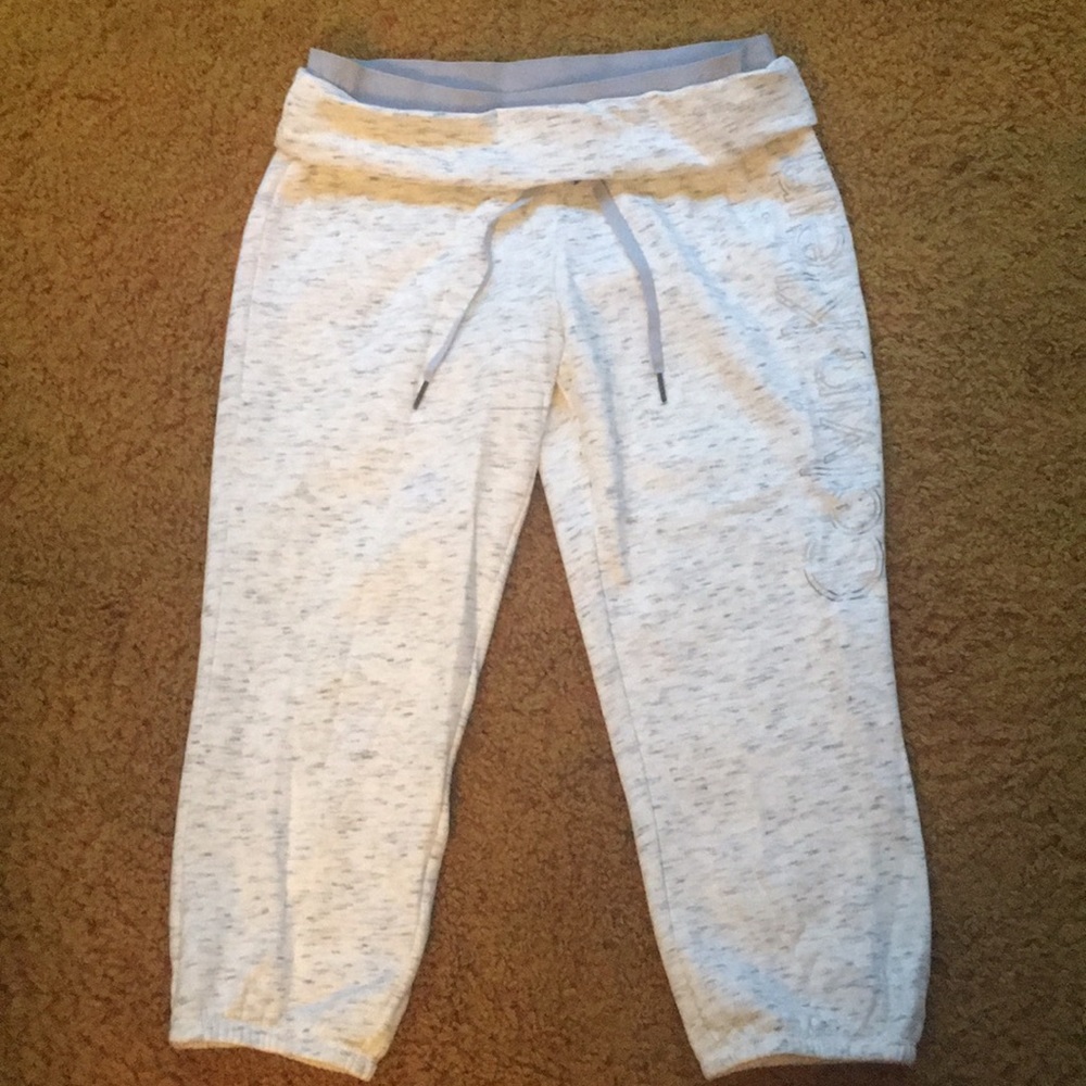 Calvin Klein Gray Marbled Capri Sweatpants